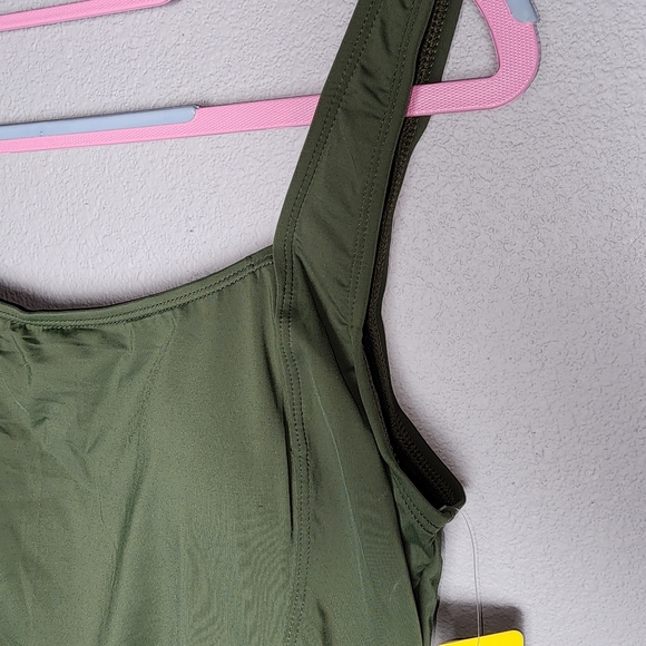 Army green one-piece swimsuit, size 10 - Picture 4 of 10